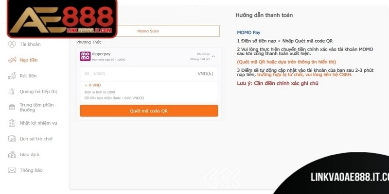 AE888 thường xuyên triển khai các chương trình khuyến mãi